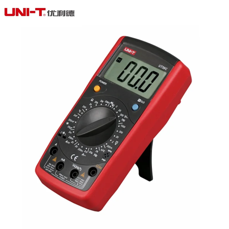 UNI-T UT39C UT 39C General Digital Multimeters -40C-1000C Thermometer Voltmeter Ammeter Multi Testers Manual Data Hold Function |