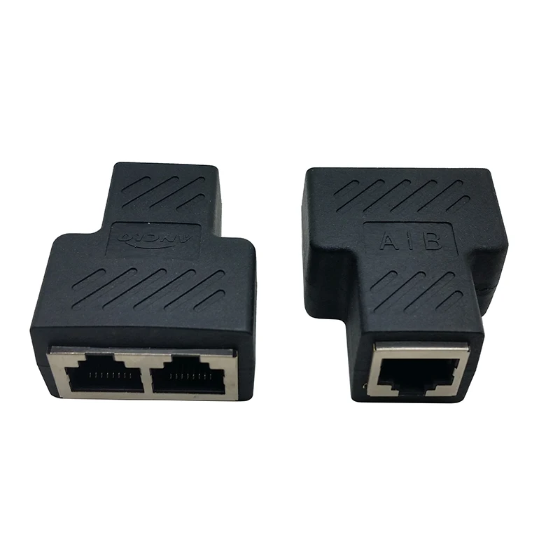 Новый 2 предмета 1 до двойной женский Порты и разъёмы RJ45 Splitter Разъем CAT6 LAN Ethernet Sockt