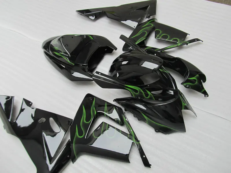 Пользовательские мотоцикл обтекатель комплект для KAWASAKI Ninja ZX10R 04 05 ZX 10R 2004 2005 ABS