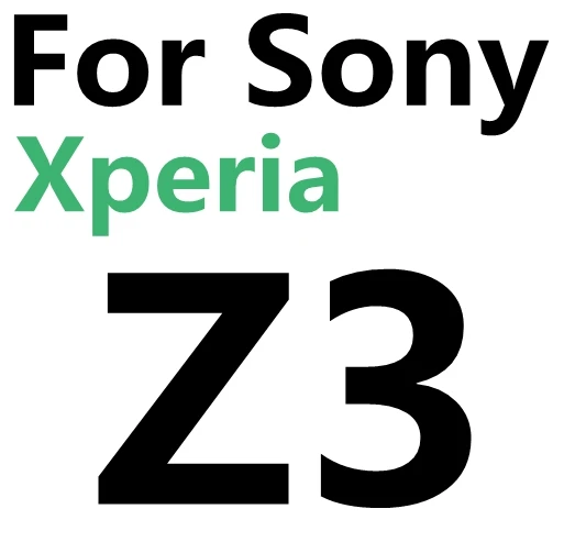 С уровнем твердости 9 H 0,3 мм для экрана из закаленного стекла Стекло для sony Xperia Z1 Z2 Z3 Z4 Z5 компактный мини M2 Aqua C4 C5 L36H C Z L Экран защитная плёнка защитное стекло Pelicula - Цвет: For Sony Z3