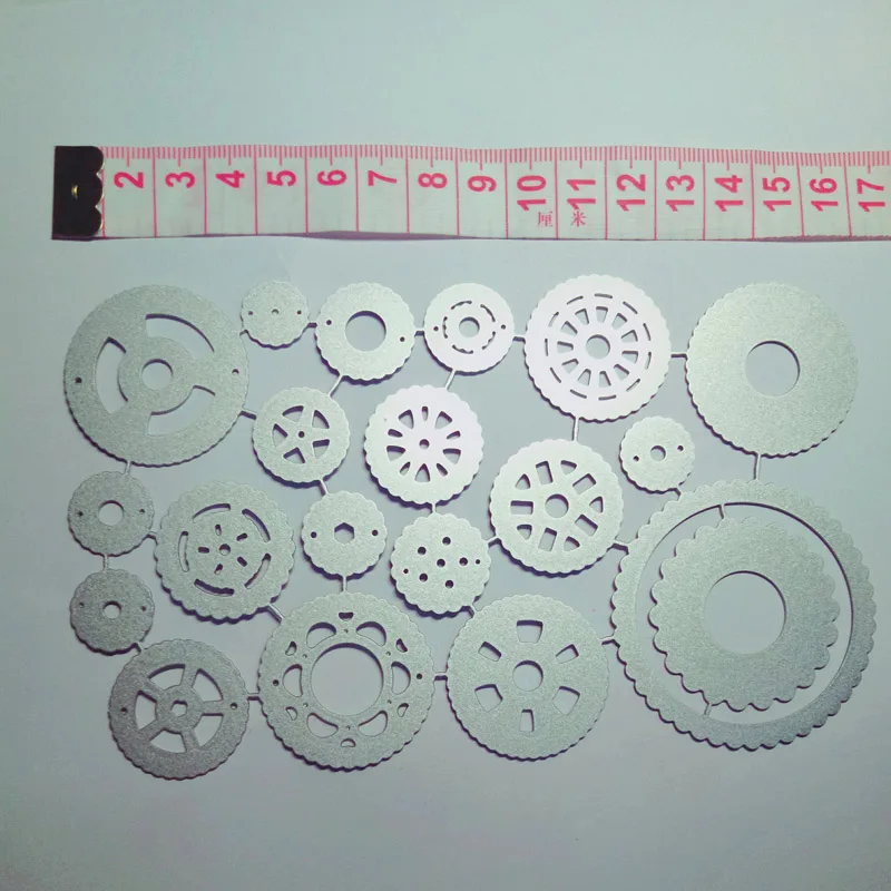 19pcs/Set Gearwheel Metal Cutting Dies Stencils Mold For 2018 New Scrapbooking Photo Album Embossing Crafts Decorative Die Cuts | Дом и сад