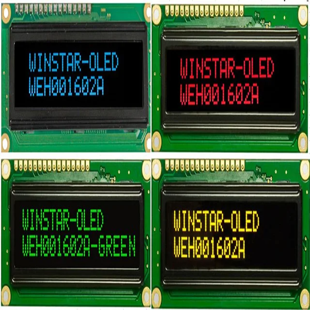 Дисплей символов WEH001602A 16x2 COB OLED 5 в WS0010 контроллер скандинавском Европейском