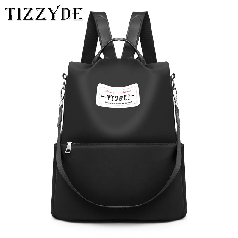 

2019 Simple Style Shoulder Bag Female of The Bag Wild Fashion High Quality Oxford Cloth Travel Bag Ladies Black Backpack CQY162