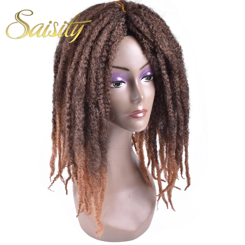 Saisity Омбре Marley косички для плетения крючком синтетические волосы кудрявые афро
