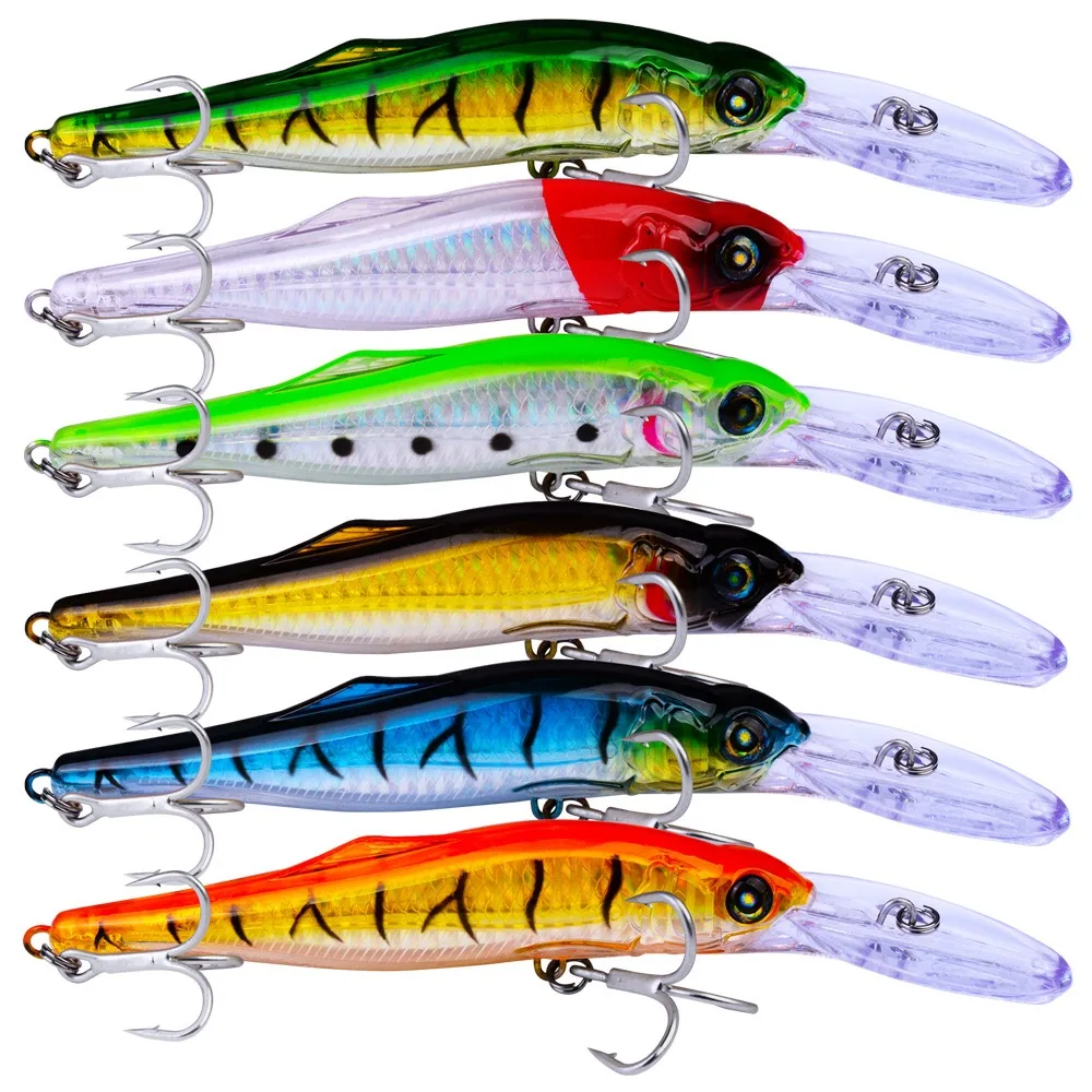 Рыболовные приманки для моря Trolling Wobbler Minnow 16 5 см 25 г 1 2 3 6 м шт Большой пластик баса