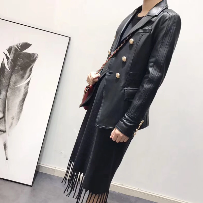 Женская короткая куртка из натуральной овечьей кожи|Кожаные куртки| |