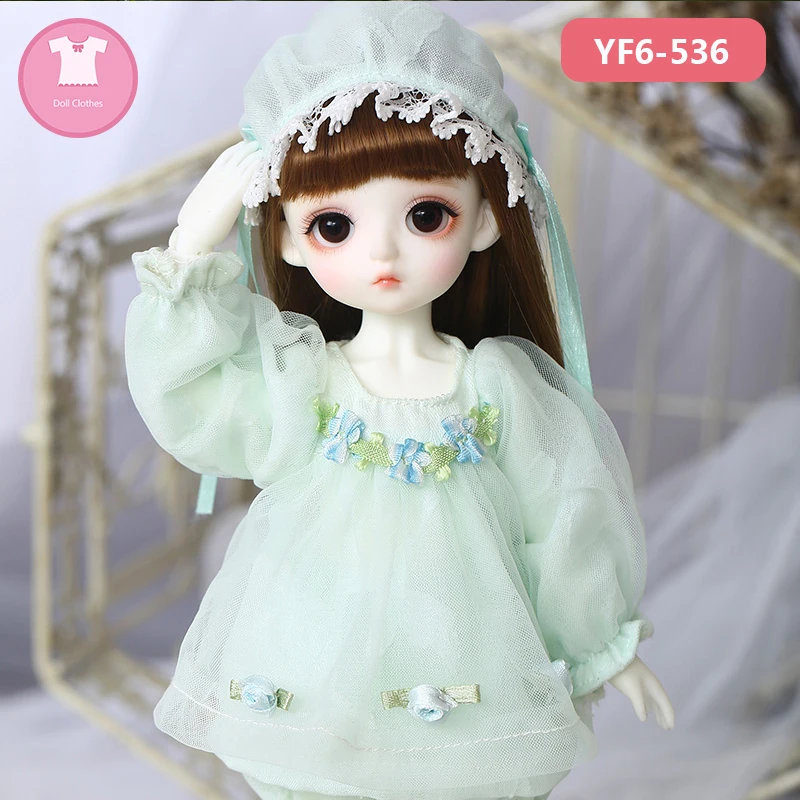 YF6-536 BJD одежда Кукла 1/6 Boby в китайском стиле ретро короткий рукав органная Складная юбка мода для девочек тело YF6 до 104 кукла аксессуары - Цвет: YF6-536
