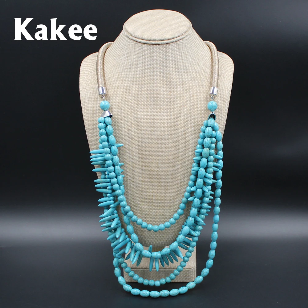 Kakee модное ювелирное изделие в европейском стиле бусы из камня ручной работы