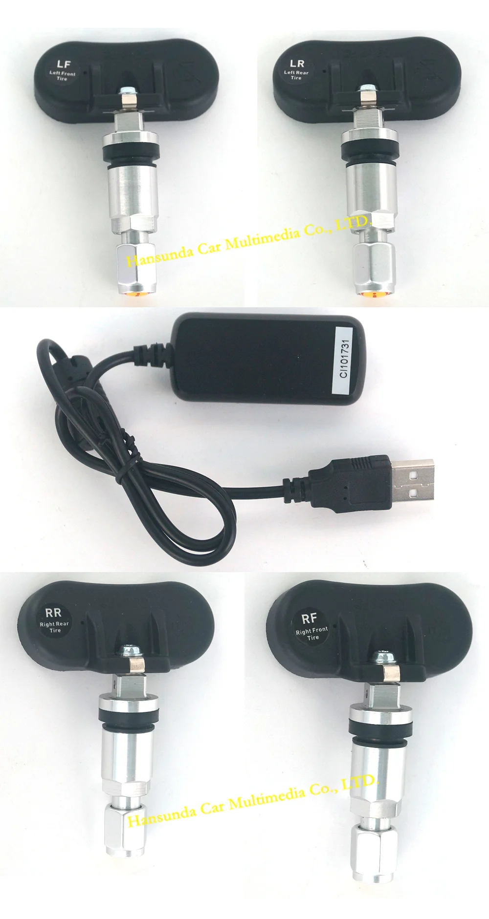 TPMS equipment для Android автомобильный dvd автомобильная система контроля давления в шинах 4 датчика сигнализация система контроля температуры в шинах