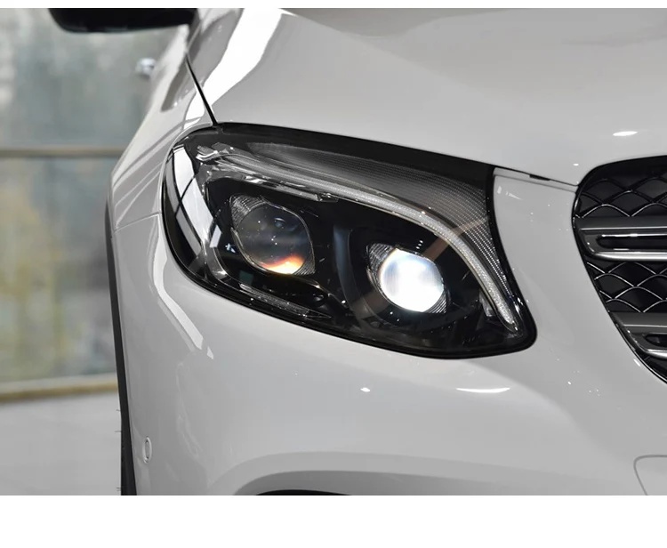 Icedriver для Mercedes Benz класса GLC DRL светодиодный доски дневные ходовые огни красные, синие зеленый фиолетовый DRL светодиодный дьявольские глаза