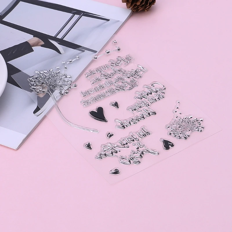 Хороший DIY силиконовый прозрачный штамп цепляющее тиснение для скрапбукинга