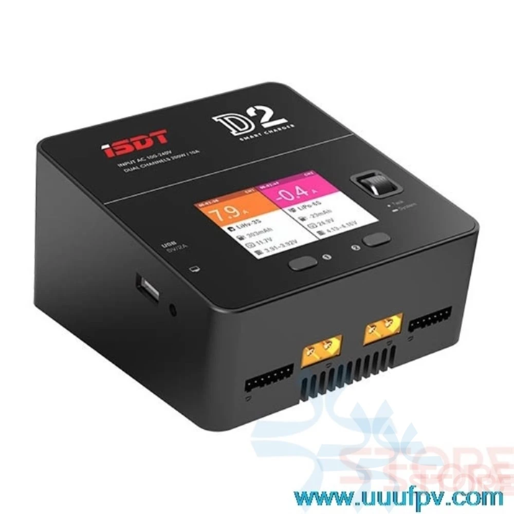 

New Arrival ISDT D2 200W 20A AC Dual Channel Output Smart Battery Balance Charger