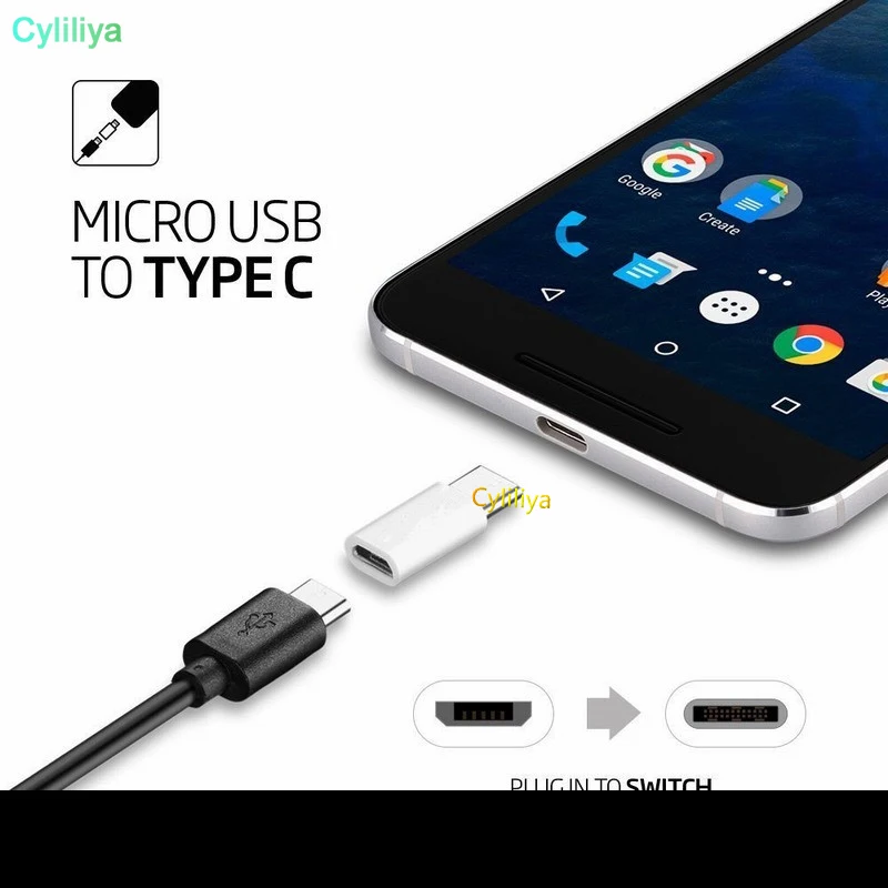 Адаптер зарядного устройства Micro Usb (папа) Type c (папа)|Переходники и адаптеры| |