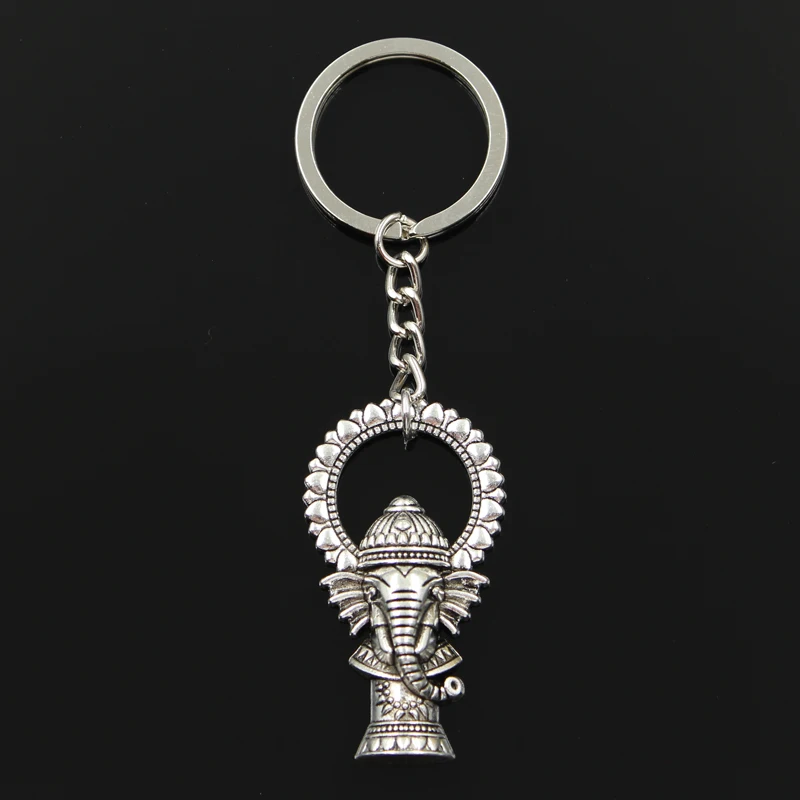 Новинка модный брелок 50x28 мм подвески в виде Будды и слона Ganesha мужские ювелирные