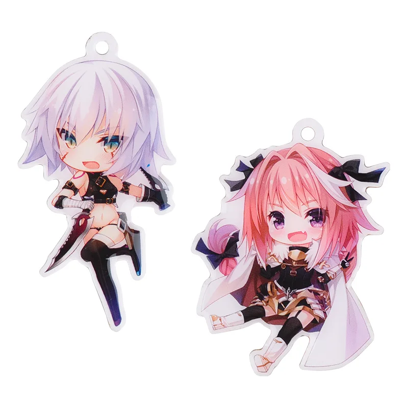 Fate Apocrypha Astolfo & Jack the Ripper с двухсторонней печатью милый аниме металлический кулон