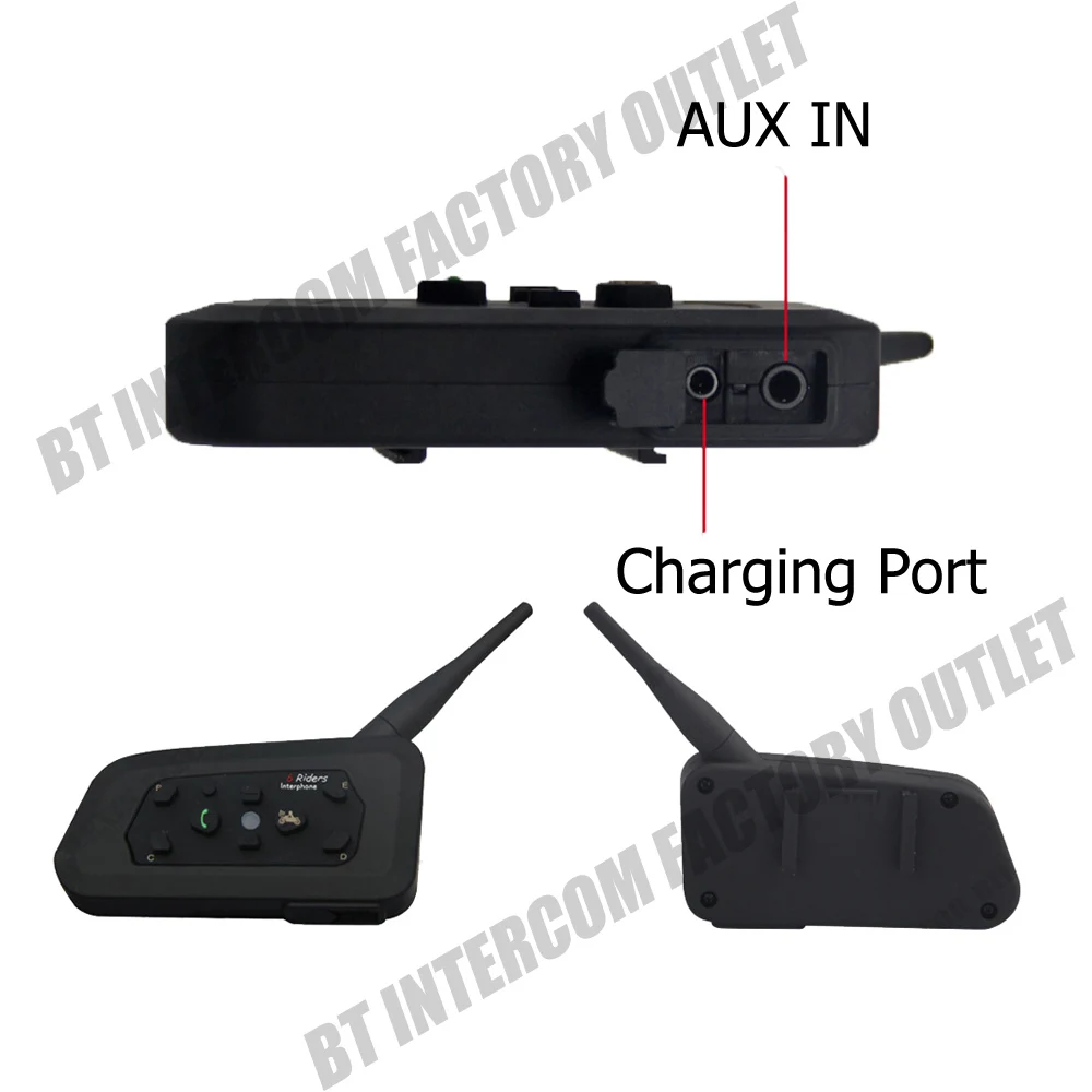 2PCS R6 1200M Motorcycle Bluetooth Helmet Headsets Intercom for 6 riders BT Wireless intercomunicador Interphone MP3 | Автомобили и
