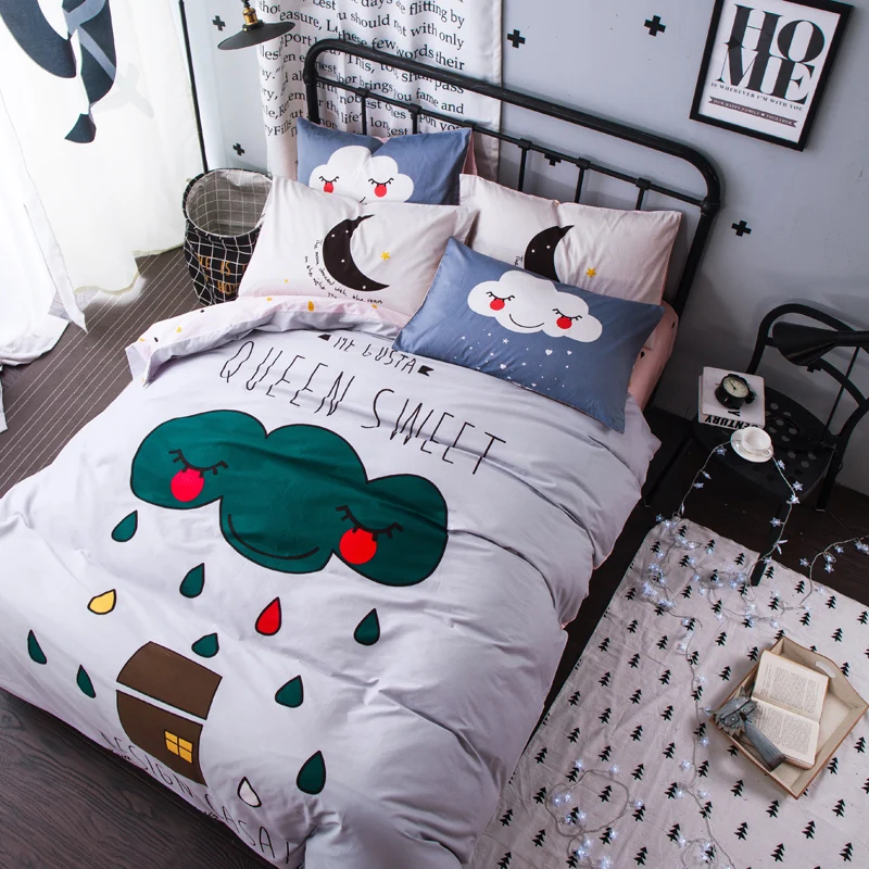 Благородный комплект постельного белья из 4 предметов 100% высококачественный