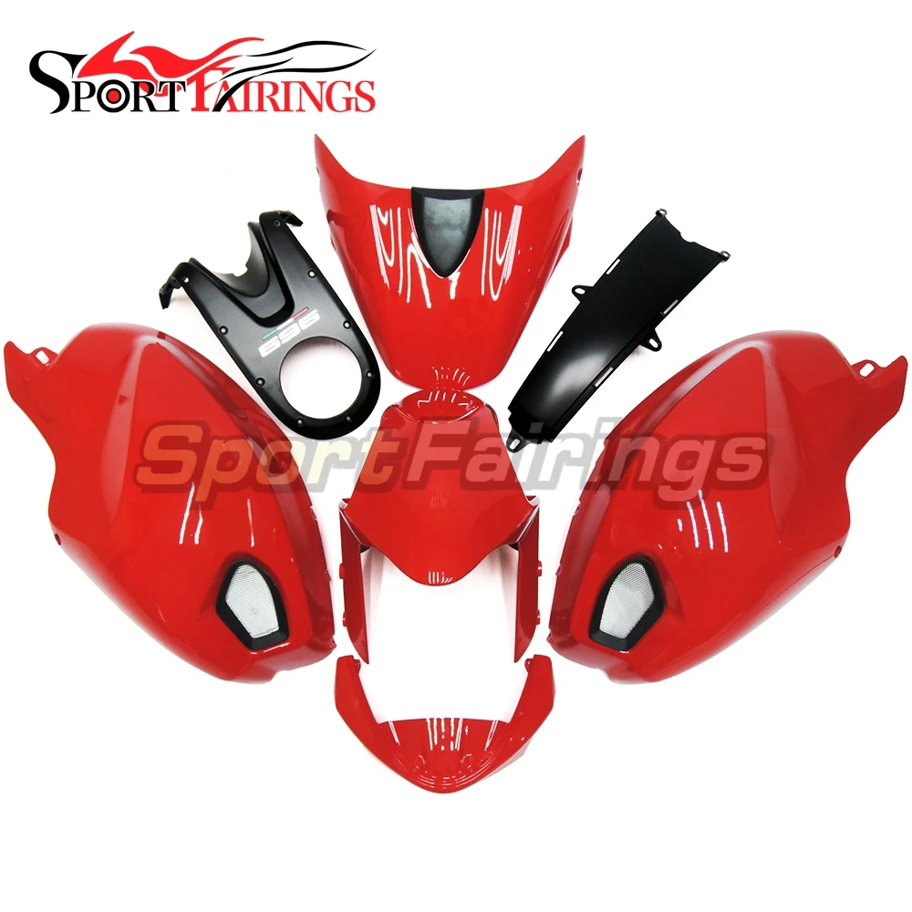 Глянцевые красные обтекатели для мотоциклов Ducati 696 796 795 1000 1100 2009 2010 набор