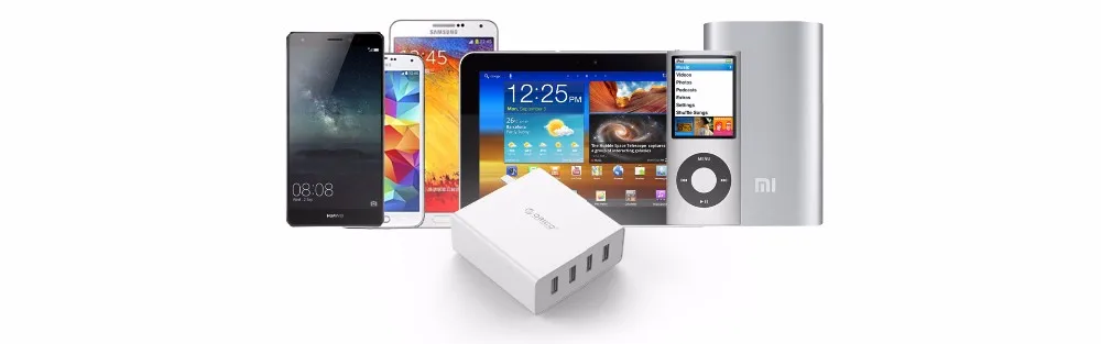 ORICO 4 порта настенное USB зарядное устройство для телефона 5V2. 4A* 4 6A30W общий выход для iPhone планшета