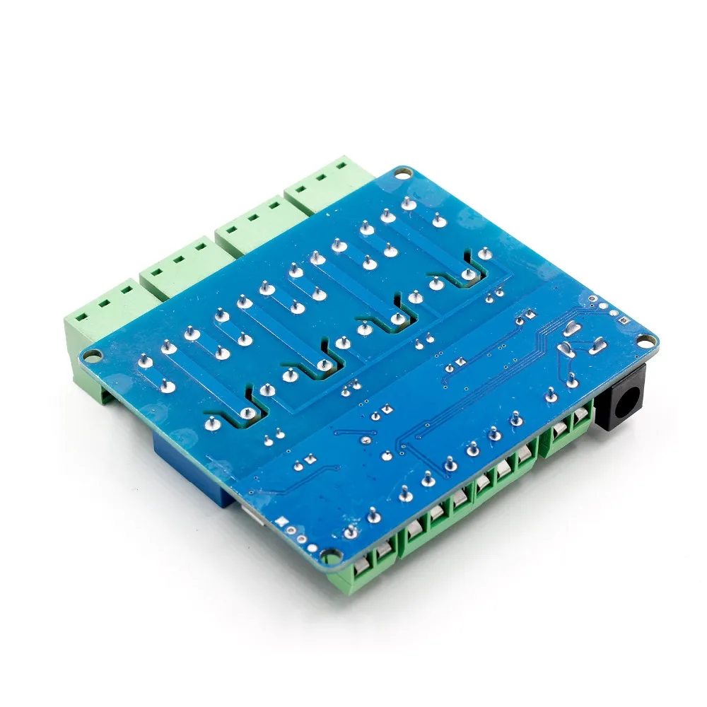 Modbus RTU 4 пути релейный модуль DIY STM8S103 системы 4 дорожный вход 485 связи