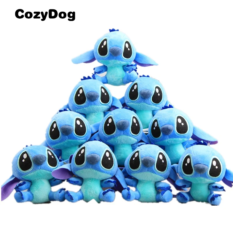 Stitch Keychain 10 шт./партия Лило и Стич плюшевый брелок стежка Ангел скрумп фигура мягкая подвеска игрушки для детей Высокое качество - Цвет: Stitch Keychain