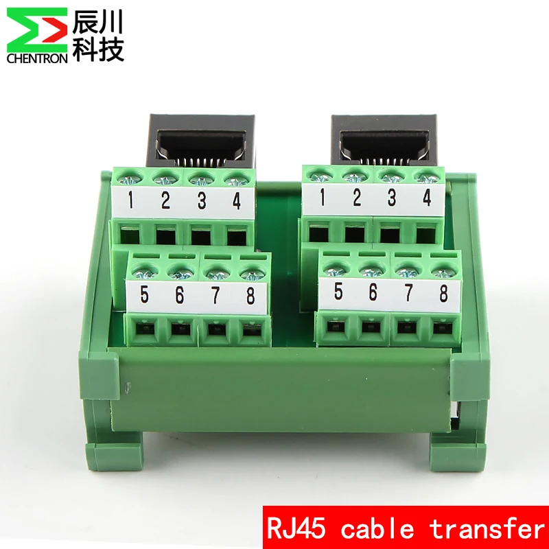 RJ45 network signal transfer terminal PLC guide rail and panel | Обустройство дома