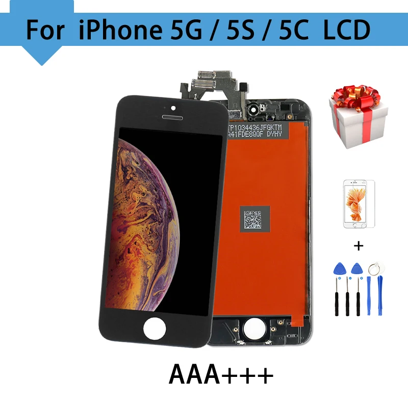 AAA Качество для iPhone 5 5S ЖК-дисплей сенсорный экран дигитайзер сборки запасные