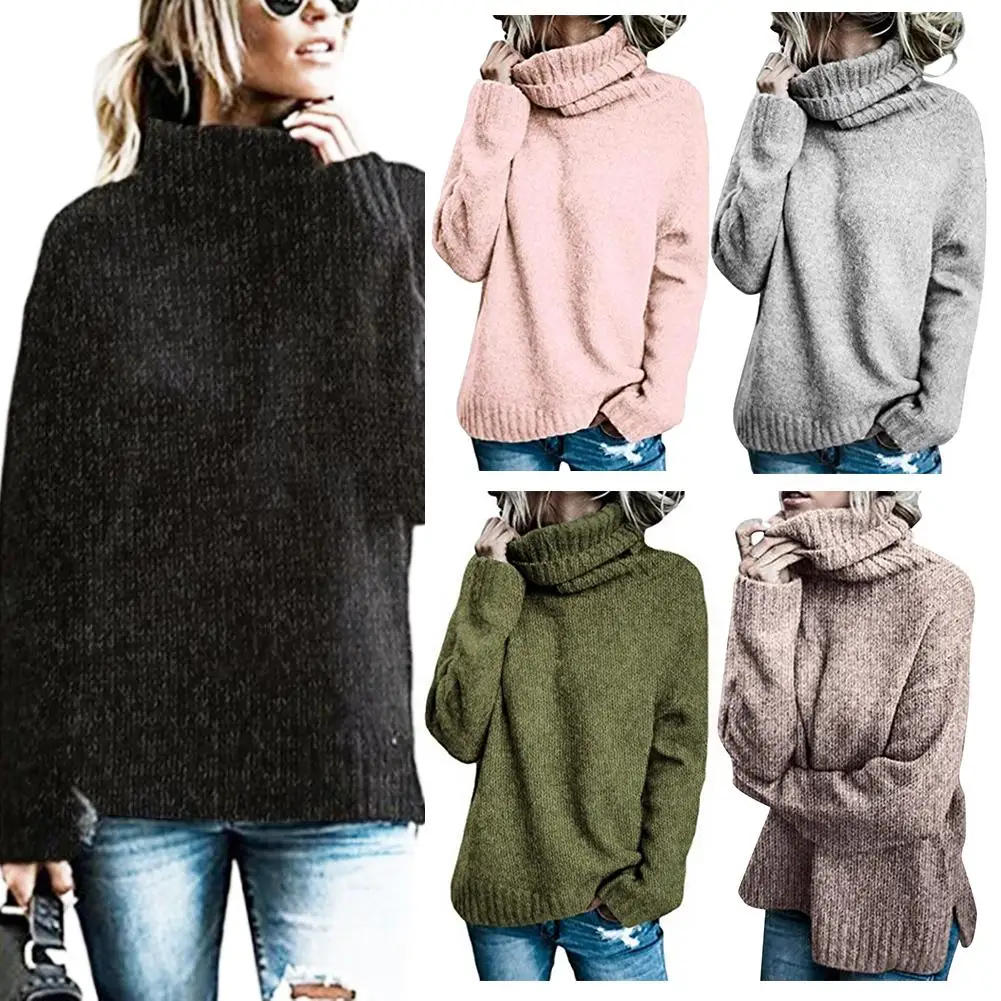 Women Turtleneck Sweaters Warm Autumn And Winter Thick Sweater Mujer Invierno Pullover Female Jumper Tops A3 | Женская одежда