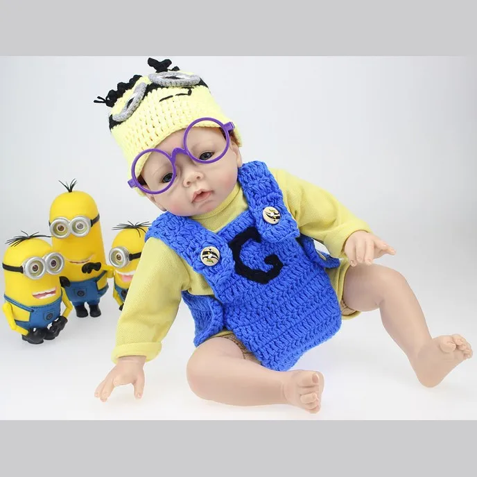 New 2015 Hot Silicone Vinyl Baby Reborn Doll 50cm Lifelike Toys Boneca baby Alive For Girls Boys Gift Free Shipping | Игрушки и хобби