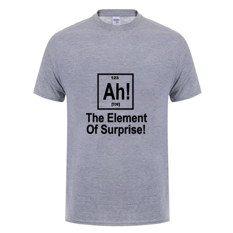 Брендовая футболка с надписью Element Of Surprise и Geek Science забавный подарок на день
