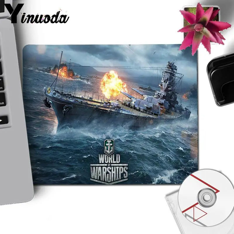 No Lock Edge20x25cm Yinuoda World of Warships игровой плеер стол для ноутбука коврик для мыши геймер игровые коврики Lockedge игровой коврик для мыши для геймера - Цвет: No Lock Edge20x25cm