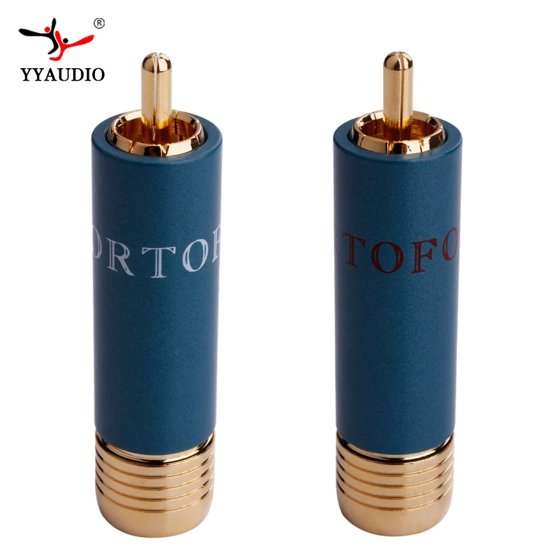 4 шт./лот позолоченный HIFI RCA штекер Hi-end Ortofon Reference 8NX RCA разъемы