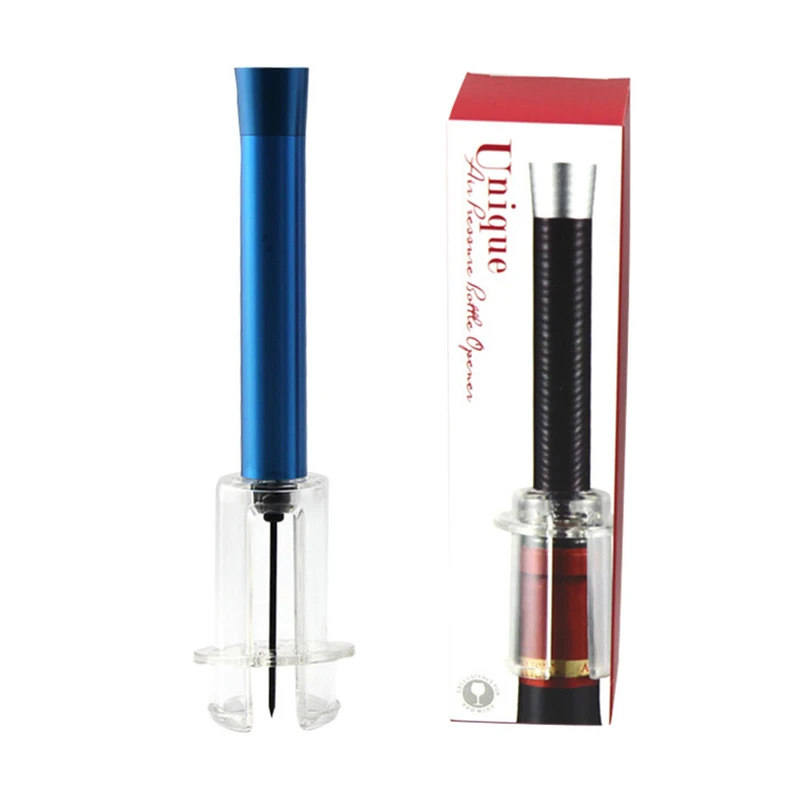 

High Quality Colorful Aluminum Tube Air Pressure Bottle Opener Quick Pin-Type Red Wine Bottle Opener 2018 Latest Dropshipping
