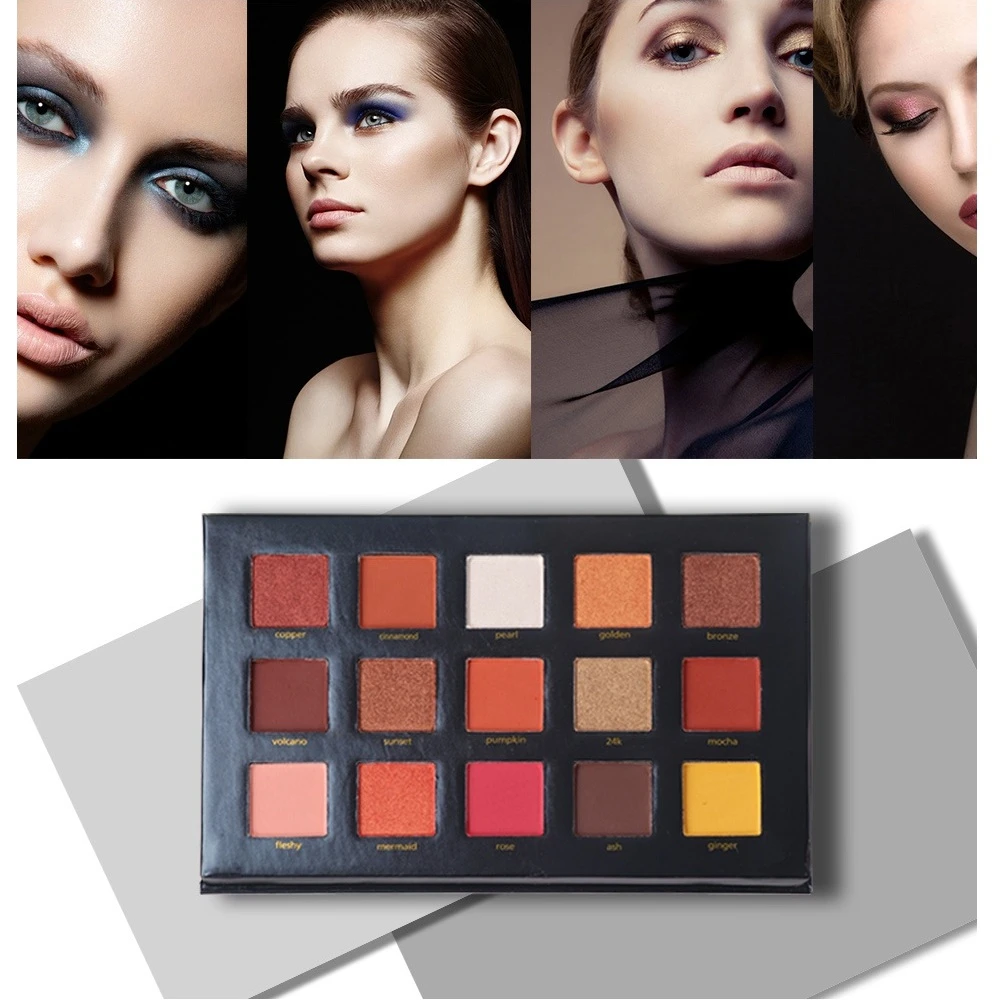 15 цветов закат Natashas матовые тени для век Pallete женские Maquillaje Shimmer Тени Make Up набор