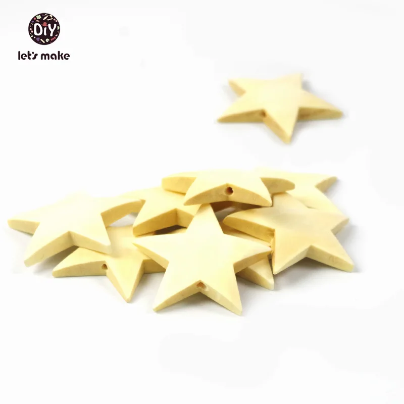 Let's Make 100pcs 40mm Romatic Style Wood Star Chipboard Fashion Home Decorations DIY pendant Christmas Party Scrapbooking | Мать и