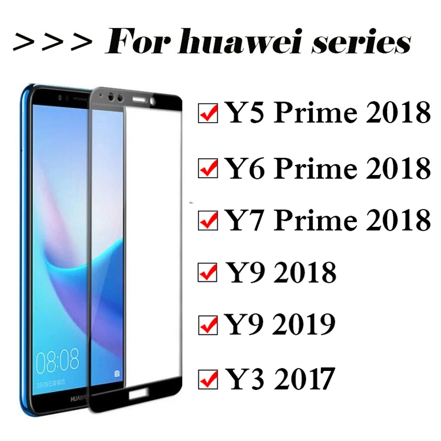 Для Huawei y6 Prime 2018 Защитная пленка для экрана на huawey view защитная из закаленного