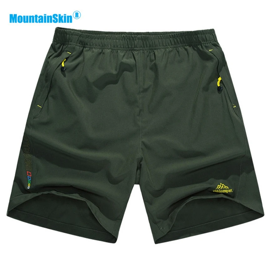 Mountainskin мужские спортивные быстросохнущие шорты дышащая Спортивная одежда для улицы походов бега кемпинга