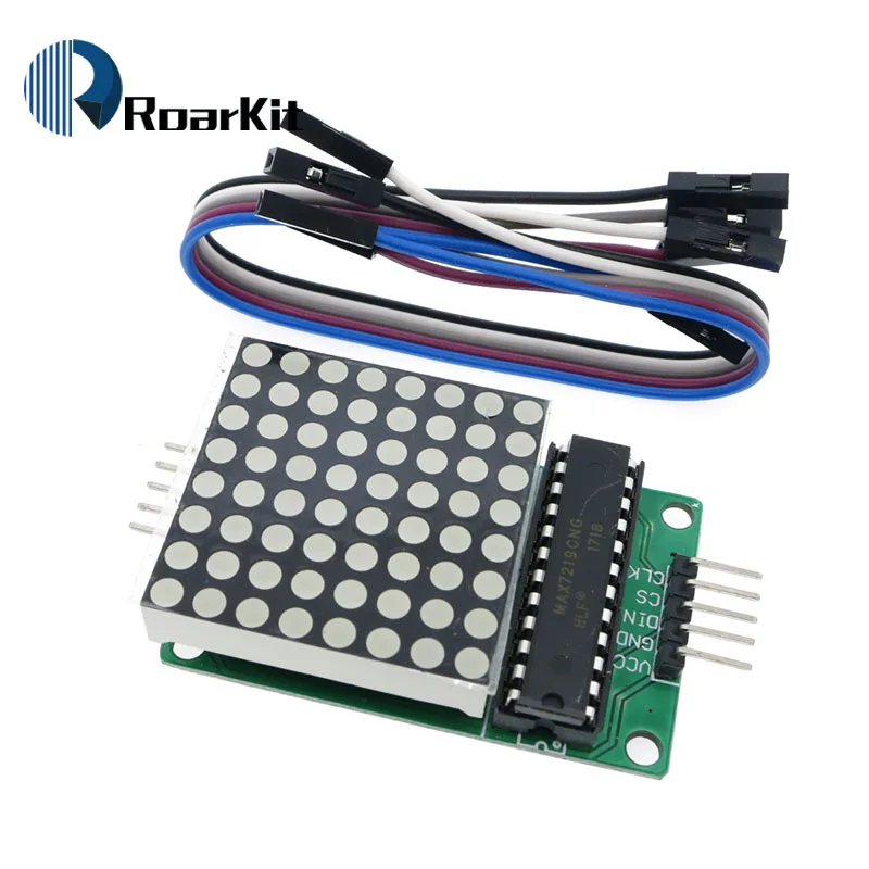Модуль управления MAX7219 для Arduino 5 В интерфейсный модуль 8x8 выходной ток общий