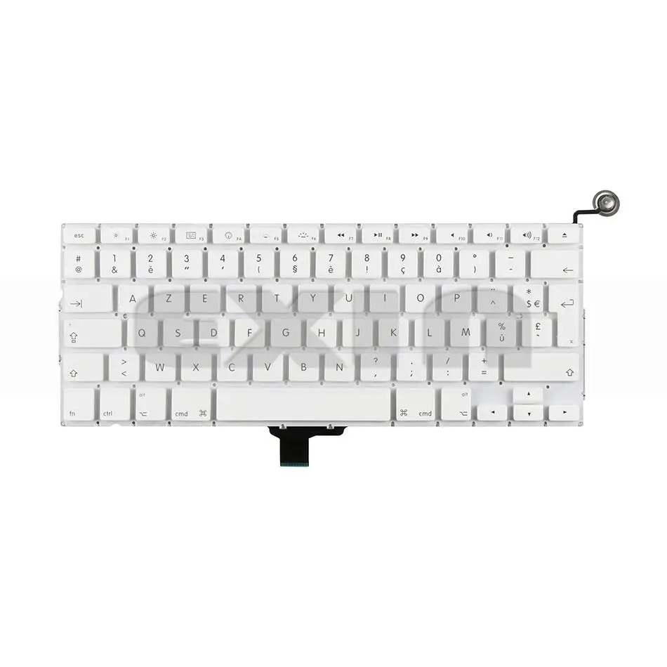 Для MacBook Pro 1" A1342 Французский Франция клавиатура azerty Белый Замена поздно 2009 Mid 2010 год MC207 MC516 EMC 2350