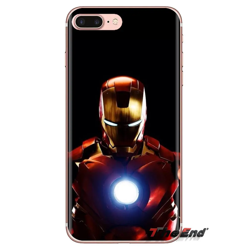 For Huawei G7 G8 P7 P8 P9 P10 P20 P30 Lite Mini Pro P Smart Plus 2017 2018 2019 Iron Man Gray Steel Helmet Silicone Cases Covers |