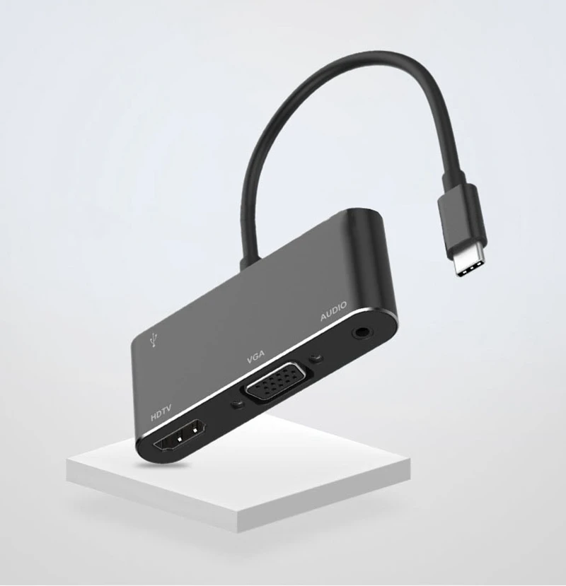 Тип C к HDMI VGA ТВ USB 3,0 аудио адаптер для MacBook samsung Galaxy S10 S9/S8 Note 8 9 huawei Mate10 P30 Pro LG G5 к телевизору HD tv