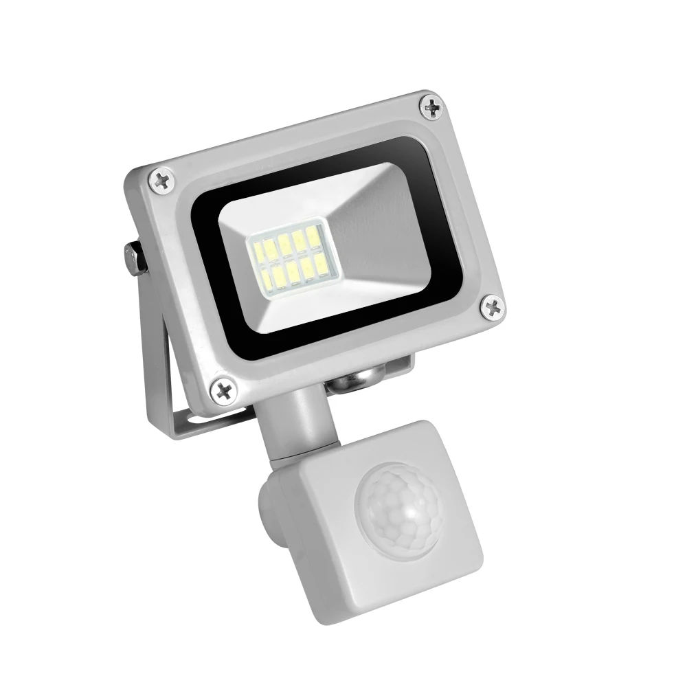 Светодиодный прожектор с датчиком движения 10 Вт 220 В IP65 SMD5730 для использования на
