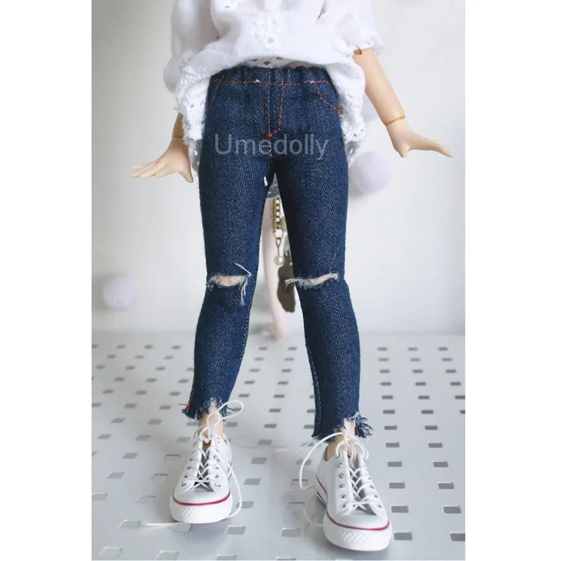 1 шт. модные рваные джинсы для Blyth Licca Azone OB24 кукольные брюки одежда необлайз наряды