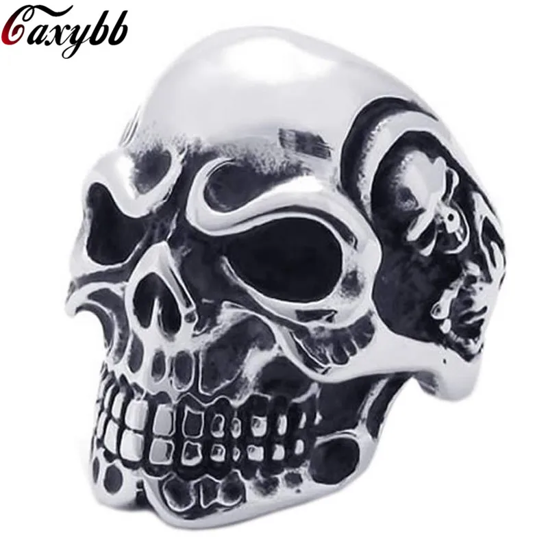 

316L Stainless Steel Vintage Punk Rings Skull Men Jewelry