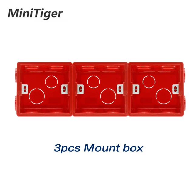 Red Box Minitiger панель из нержавеющей стали Двухстенная розетка 16A ЕС розетка+ женский ТВ Джек с RJ45 CAT5E Интернет порт серебро - Тип: Red Box