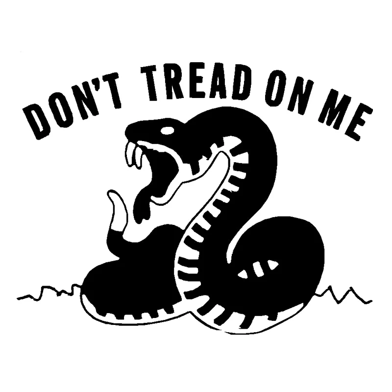 

16.7cm*12.8cm Don't Tread On Me Car Sticker Motorcycle Vinyl Decal S4-0595