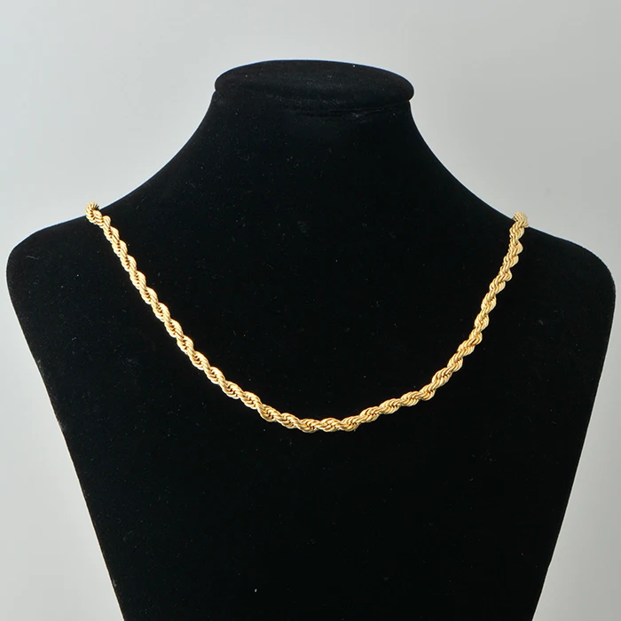 Hip Hop Run DMC 18K Gold Dookie Rope 