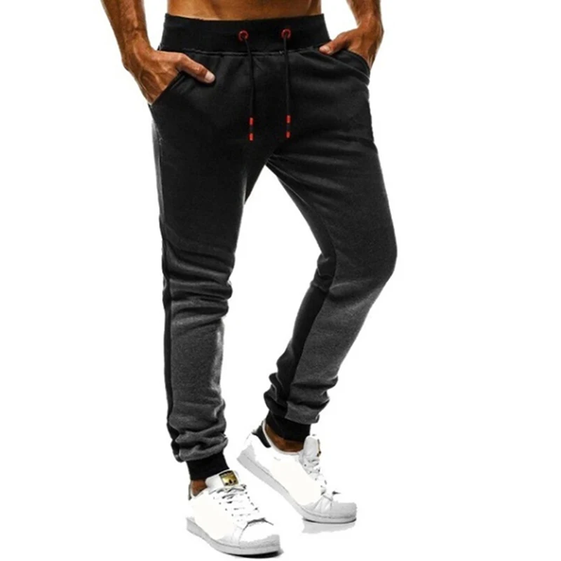 Крутые мужские градиентные брюки с эластичной резинкой на талии для мальчиков