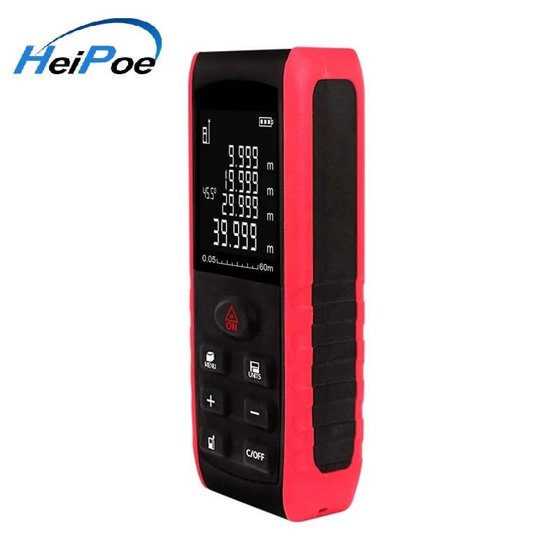 Горячая продажа 60 м портативный цифровой лазерный дальномер измеритель |