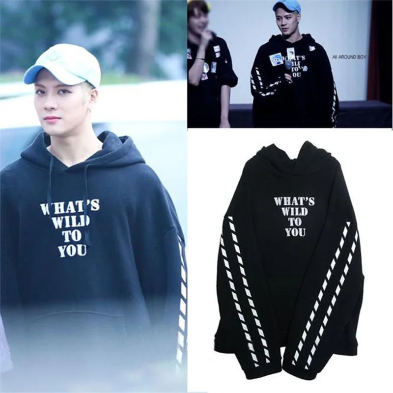 Женская толстовка с капюшоном Kpop GOT7 Jackson WINNER и длинным рукавом|Женские толстовки